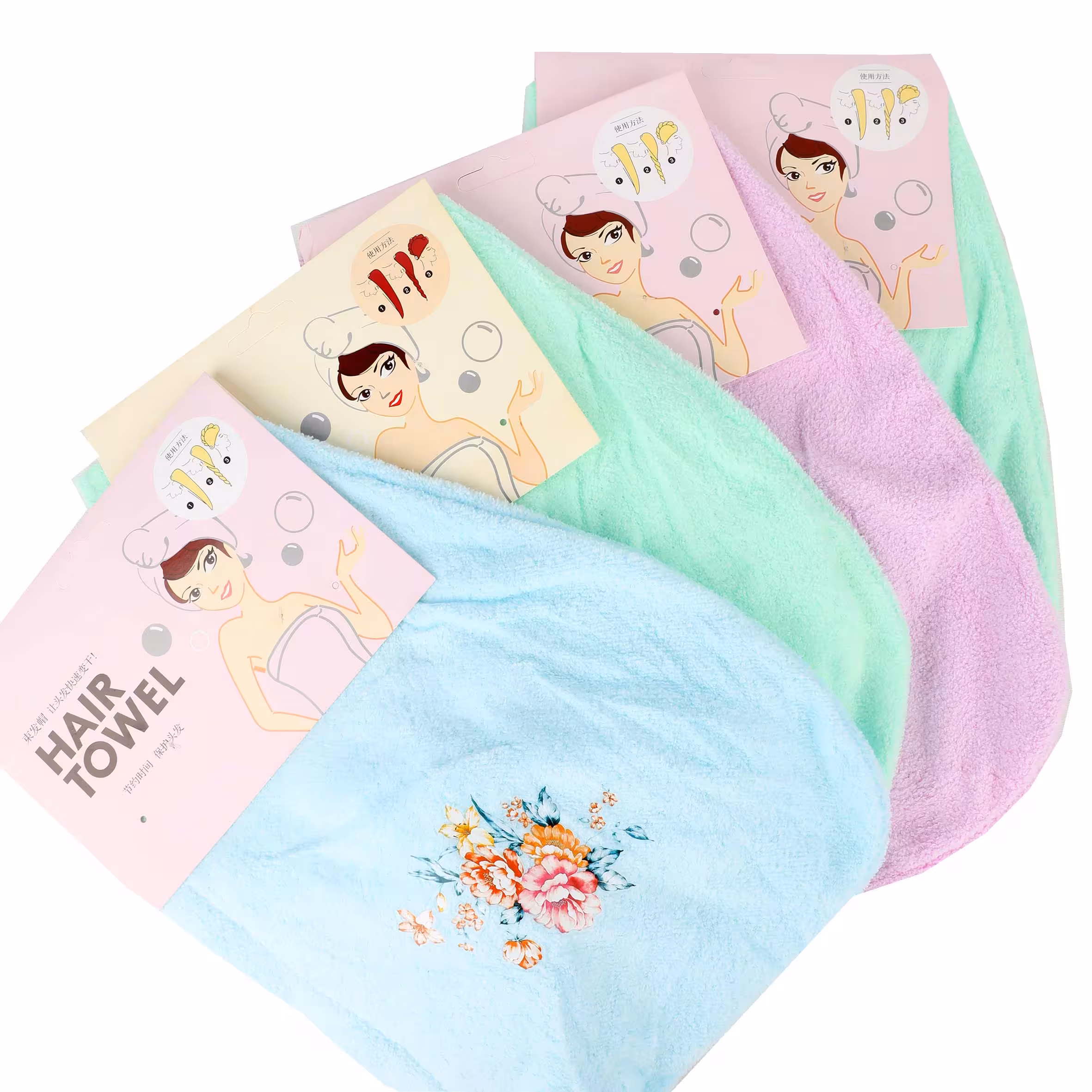 کلاه حوله پیچ طرح 2