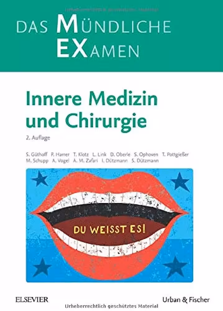 کتاب پزشکی آلمانی  Das Mundliche examen: Innere Medizin und Chirurgie 2 Auflage
