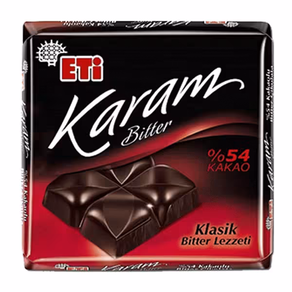 شکلات تلخ اتی کارام 54 درصد حجم 60 گرم