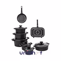 سرویس 15 پارچه مشکی دیاموندUN-8519