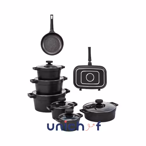 سرویس 15 پارچه مشکی دیاموندUN-8519