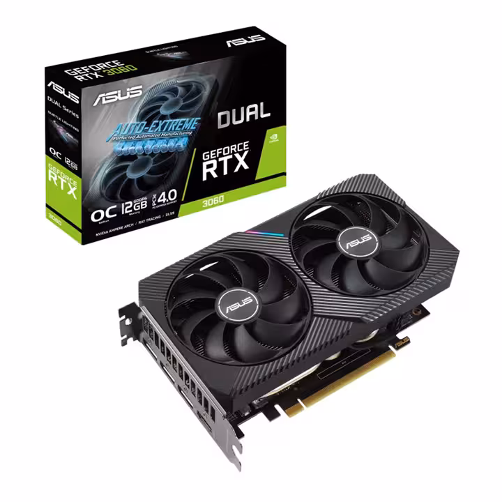 کارت گرافیک ASUS Dual GeForce RTX 3060 V2 OC 12GB GDDR6 192Bit
