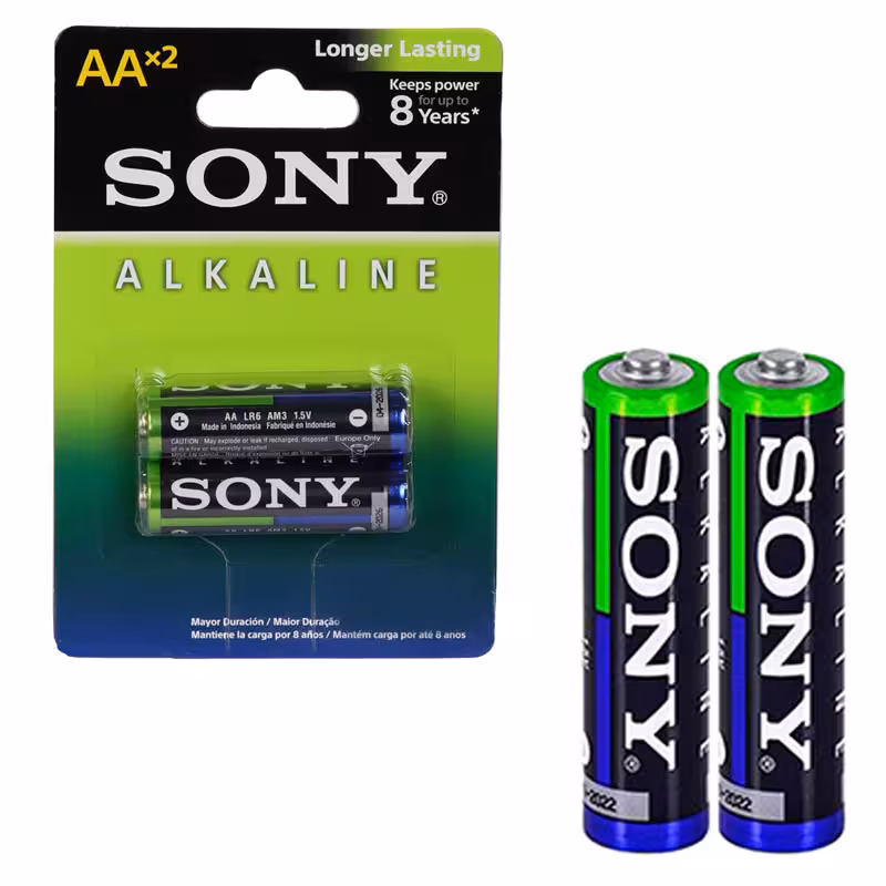 باتری قلمی 2عددی آلکالاین Sony LR6 AM3
