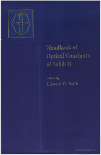 خرید و دانلود نسخه کامل کتاب Handbook of Optical Constants of Solids, Volume 2: Volume 2