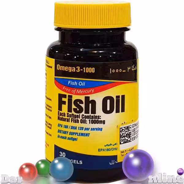 فیش اویل امگا3 1000mg بدون جیوه سافت ژل30عددی