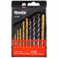 مجموعه 9 عددی مته ترکیبی آهن و بتن رونیکس مدل RH-5585