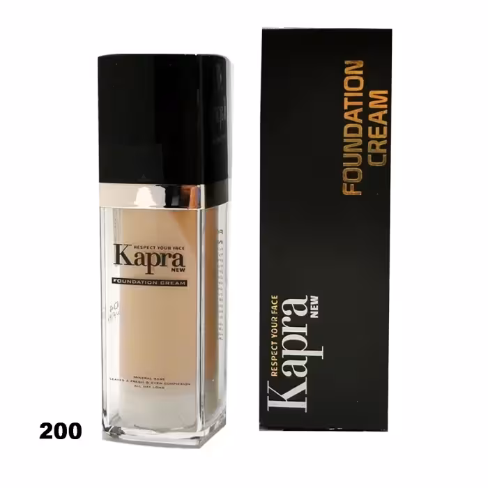 کرم پودر پمپی مینرال کاپرا شماره 200 Kapra (رنگ نخودی)