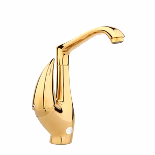 شیر روشویی راسان مدل هیپو طلایی