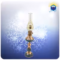 چراغ نفتی مس و فیروزه کوب