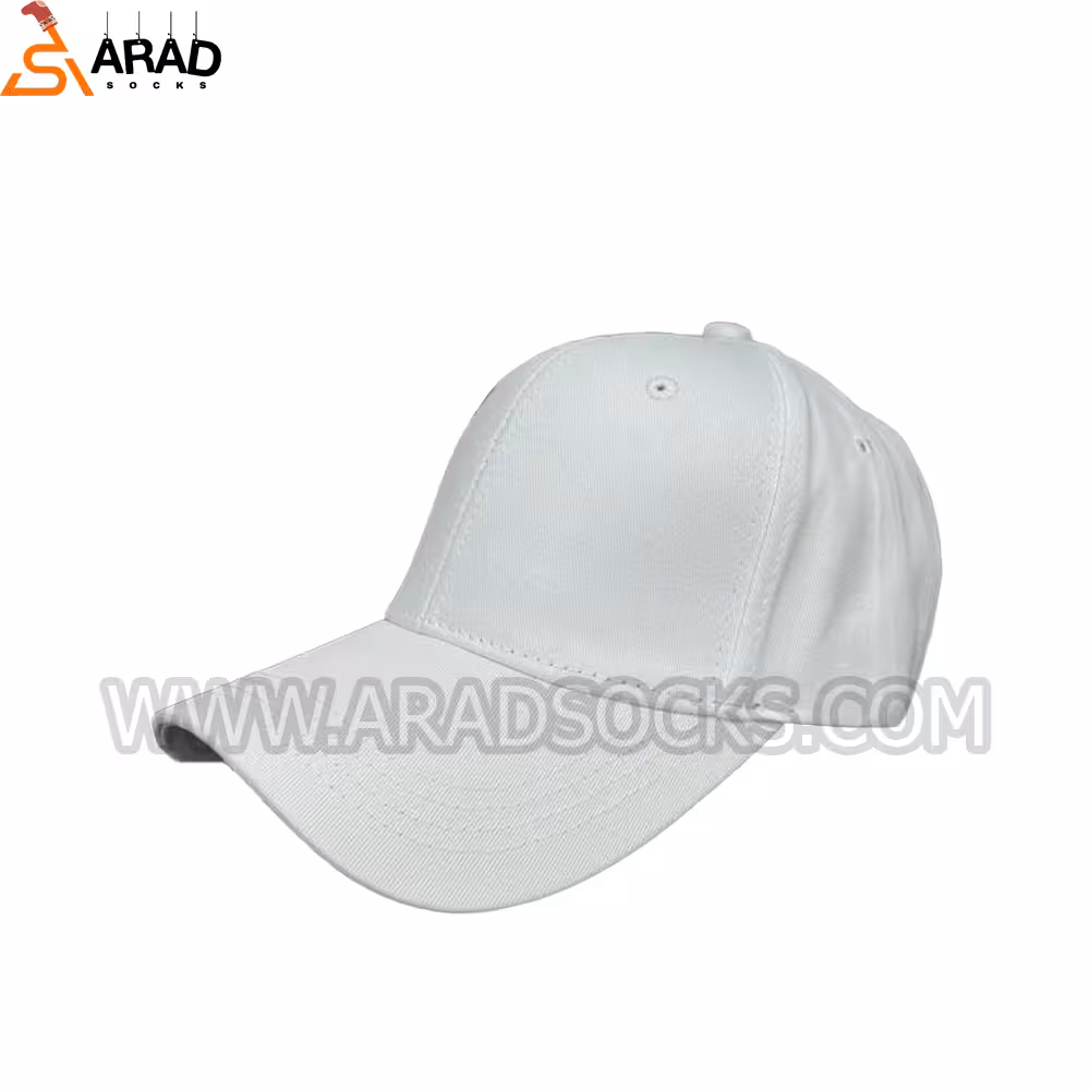 کلاه بیسبالی سفید ساده