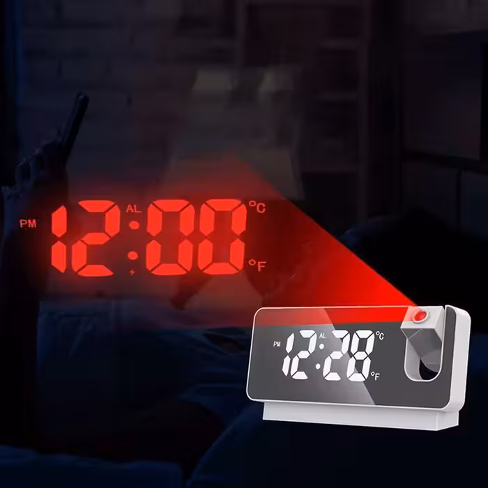 ساعت دیجیتال پروژکتوری آینه‌ای رومیزی S282