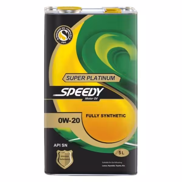 روغن موتور اسپیدی مدل سوپر پلاتینیوم 0W-20 حجم 5 لیتر