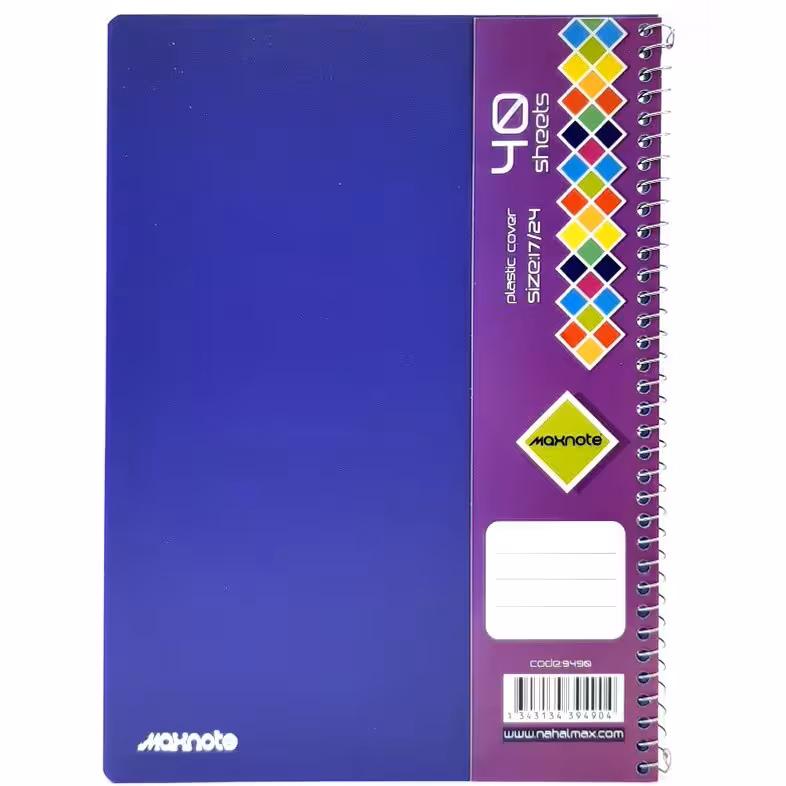 دفتر 40 برگ سیمی PP کد 9490.طرح 6