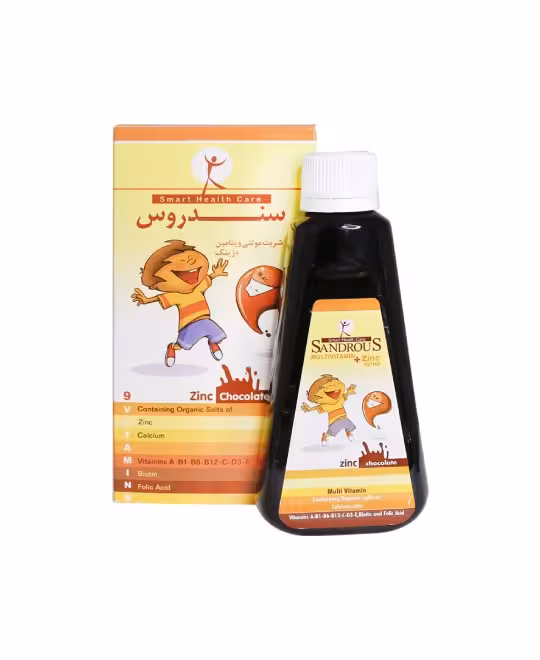 شربت مولتی ویتامین با زینک سندروس 200 میلی لیتر مخصوص کودکان