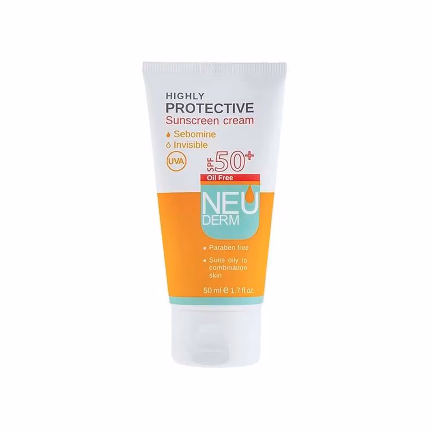 ضد آفتاب رنگی SPF50 نئودرم تیره و فاقد چربی (50 میل)