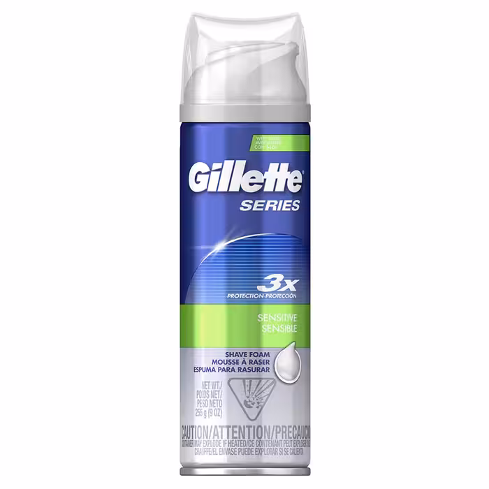 فوم اصلاح سریز ژیلت مدل Sensitive 3X