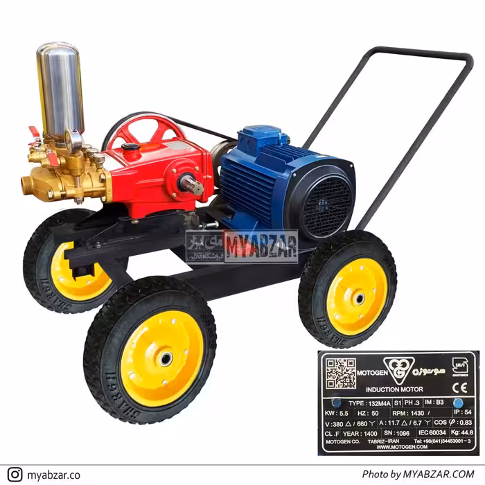 سمپاش مرکزی برقی موتوژن 3 فاز | پمپ 150 بار یاماها