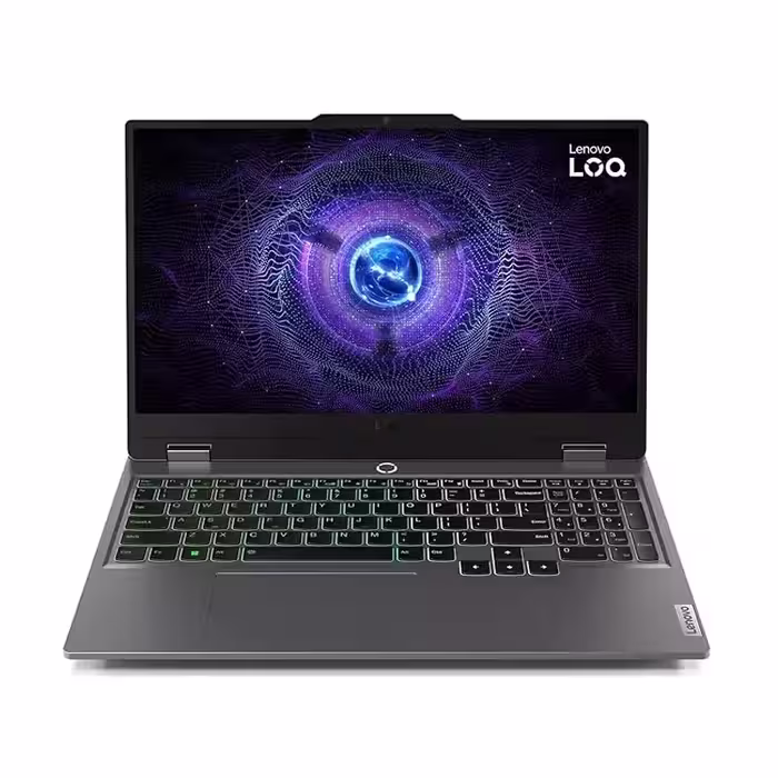 لپ تاپ لنوو مدل LOQ، پردازنده i5 13450HX، حافظه رم 16 گیگابایت، حافظه SSD 1 ترابایت، کارت گرافیک RTX3050 6 گیگابایتی