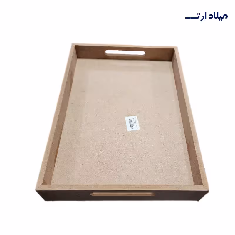بیس MDF سینی دسته دار مستطیل 35*25 ارتفاع 6 سانت