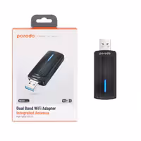 دانگل بی سیم شبکه Porodo مدل PD-WDB6AC-BK - مشکی