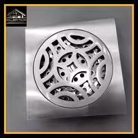 کف شور سایز 10*10 استیل رنگ کروم مات