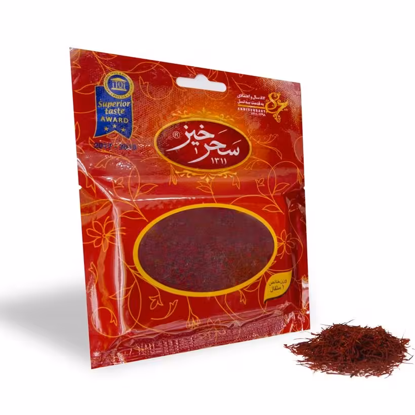 زعفران یک مثقالی کاور سحرخیز 