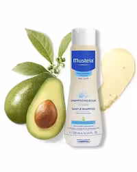 شامپو سر کودک موستلا اصل فرانسه 95% طبیعی و گیاهی 200 میلی لیتر   mustela gentle shampoo