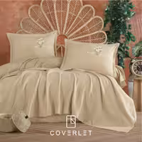 روتختی پیکه بژ گلدوزی‌شده مدل Etta (100٪ پنبه)