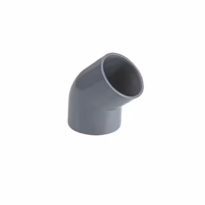 زانو 45 درجه چسبی 75 UPVC پیمتاش