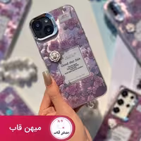 قاب گوشی ماربل گل بنفش - کد (66467)