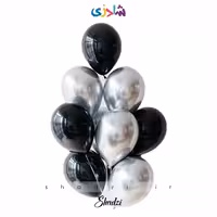 پک مشکی نقره ای