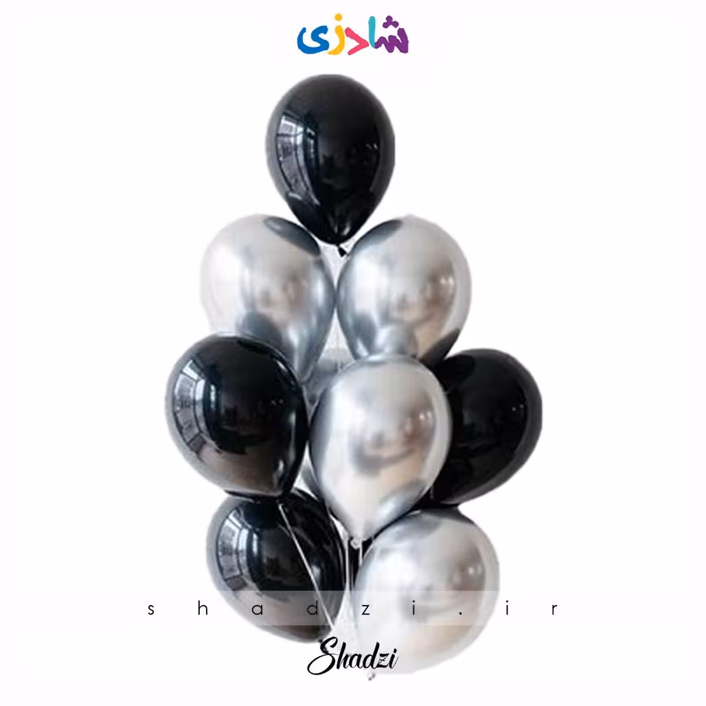 پک مشکی نقره ای