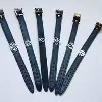 دستبند چرم با طرح آلمان های هری پاتر جنس استیل