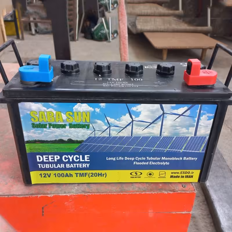 باتری یوپی اس 12ولت 100 آمپر TMF(ماشین های نظافتی ماشین های زائربر و...)
