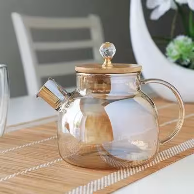 قوری پیرکس شامپاین درب بامبو 1100 میل