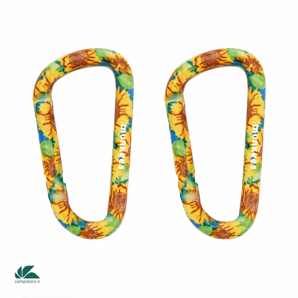 ست 2 عددی کارابین مانکیز مدل Sunflower Carabiner 6cm