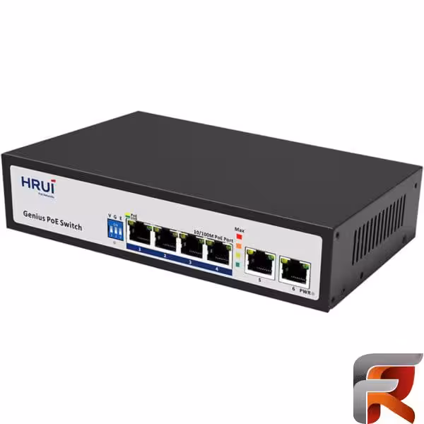 سوئیچ PoE اچ ار یو ای HRUI HR100-AF-42N