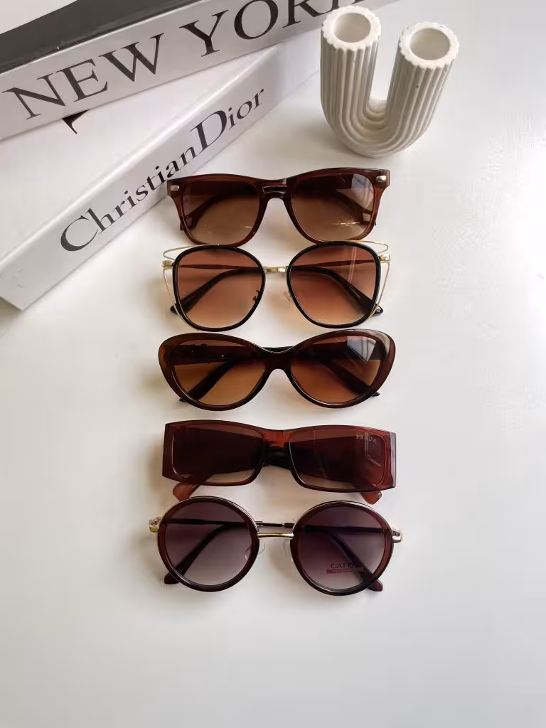 پك 5 تايي عينك برند زنانه ومردانه يووي 400 فقط 599 تومان