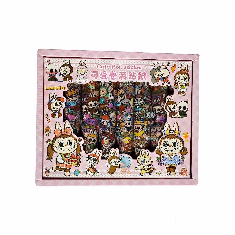 استیکر فانتزی رولی (طرح لبوبو) کد09 یا کدCY-CR