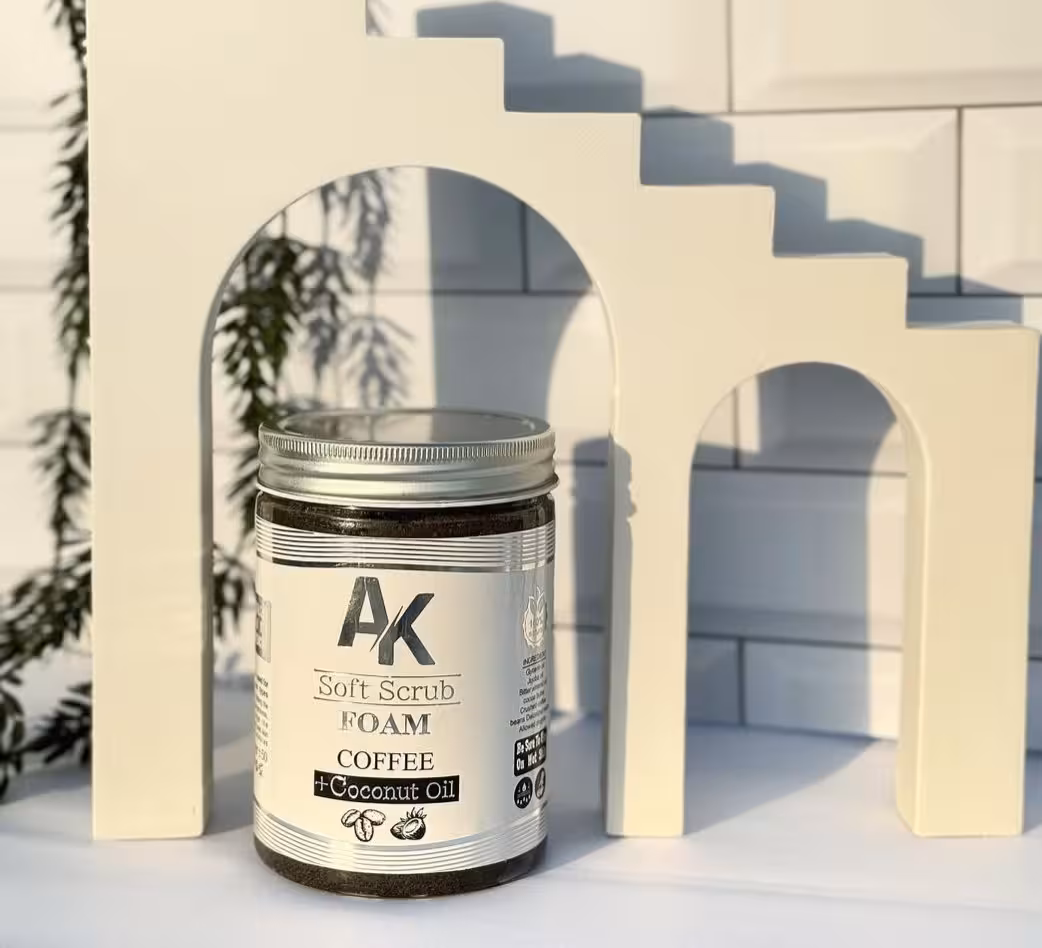 فوم اسکراب ارگانیک قهوه 600 گرمی ای کا AK پدیکور