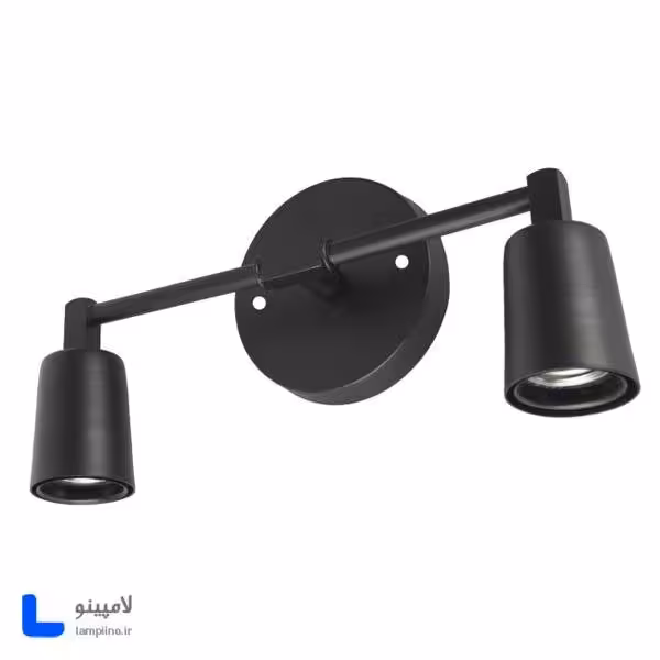 چراغ دیواری دو شعله فلزی مدل BAM-3012