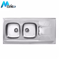 سینک اخوان کد 155 روکار دو لگنه