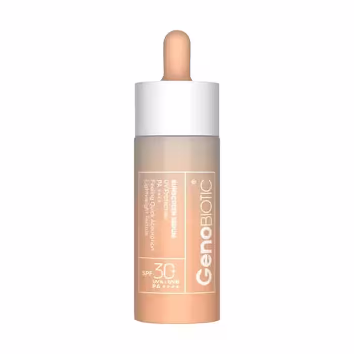 سرم ضدآفتاب  SPF30 صورت و گردن ژنوبایوتیک 30 میلی‌لیتر GenoBiotic