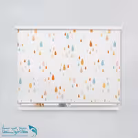پرده شید اتاق کودک طرح رنگین کمون کد A2758