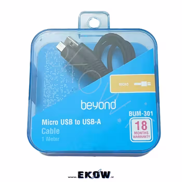کابل تبدیل usb به micro usb بیاند مدل bum 301 طول 1 متر