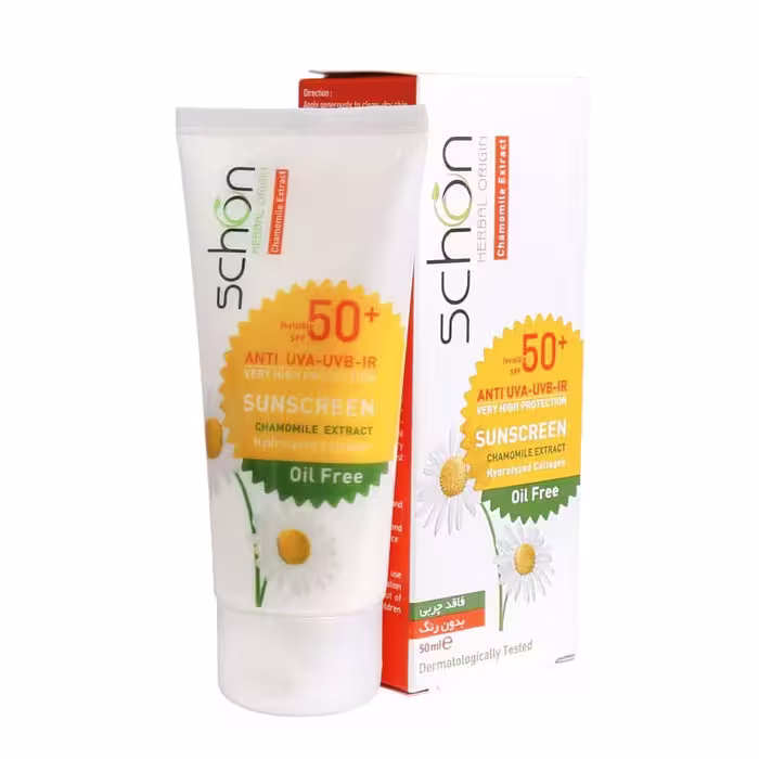کرم ضد آفتاب فاقد چربی شون ⁺SPF50 رنگی طبیعی