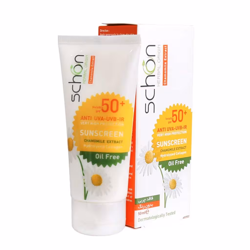 کرم ضد آفتاب فاقد چربی شون ⁺SPF50 رنگی طبیعی