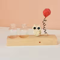 گلدان جغد دانا و موشک طرح یک