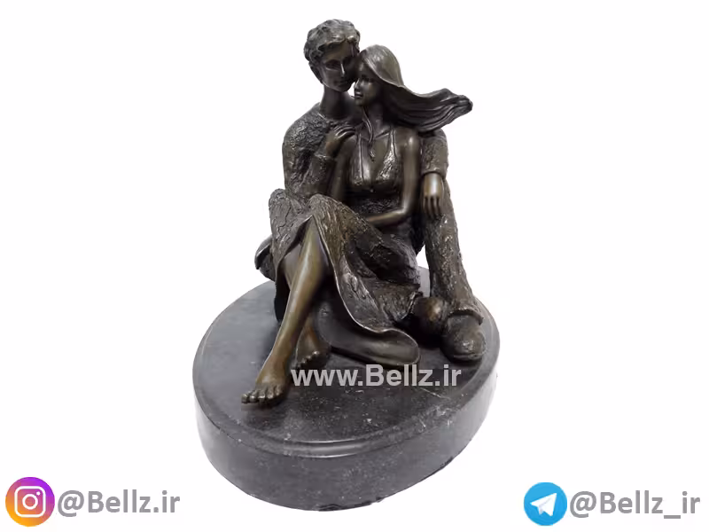 مجسمه عشق زن و مرد برنزی