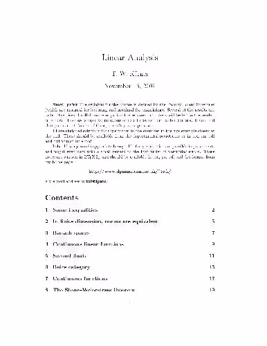 خرید و دانلود نسخه کامل کتاب Linear analysis